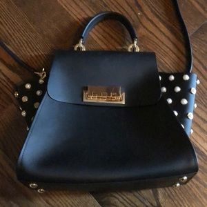 Zac Posen Eartha Black leather handbag